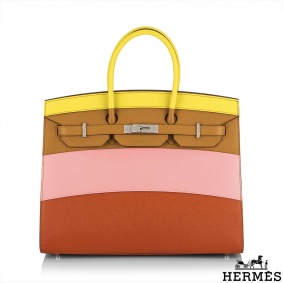 Hermès Limited Edition HAC Birkin 50 'Endless Road' PHW For Sale